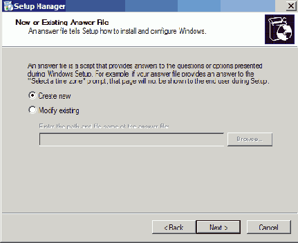 Setup Manager