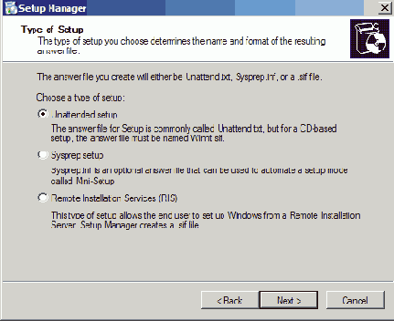 Setup Manager
