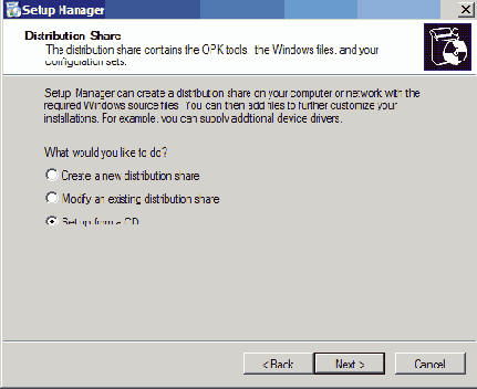Setup Manager