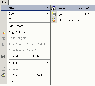 Начало работы с Visual Studio.Net