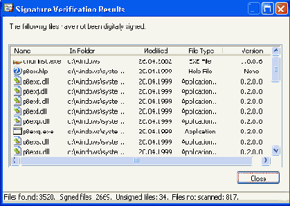     (File Signature Verification)